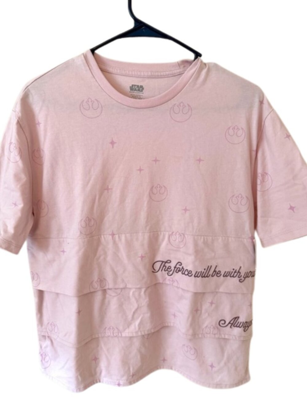 🆕 NWT 💖 Star Wars “The Force Will Be With You. Always.” Pink Women’s T-Shirt ✨